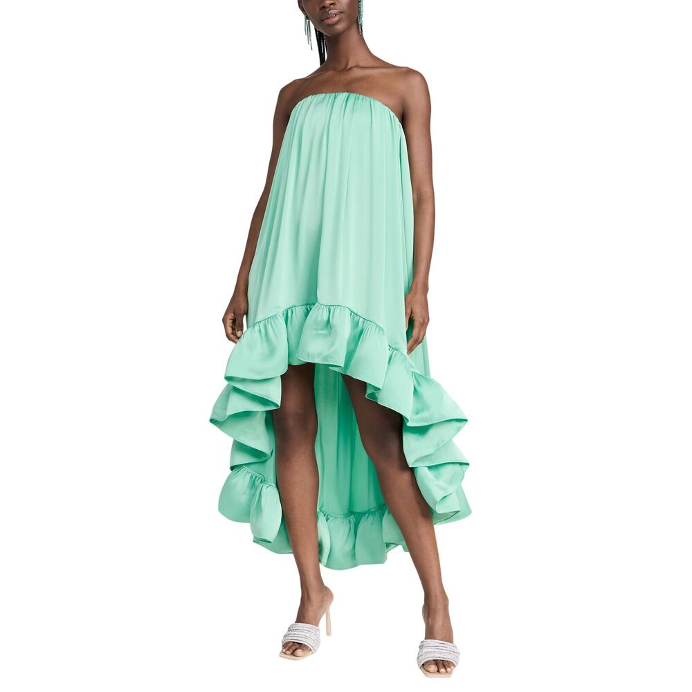 Alexis Strapless French Green Alfi Dress Size XS